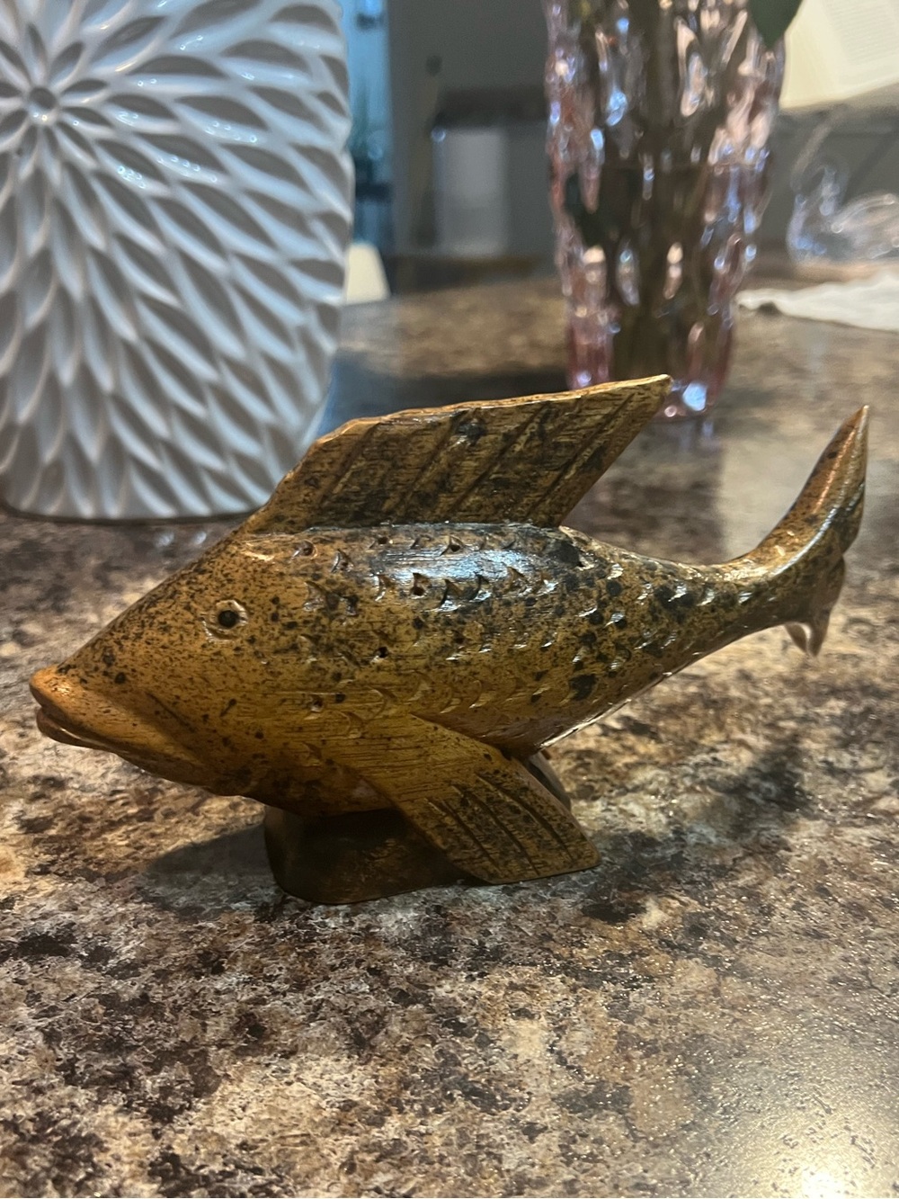 Hand Carved Wooden Fish from Costa Rica